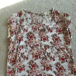 Floral Rose Tunic Top